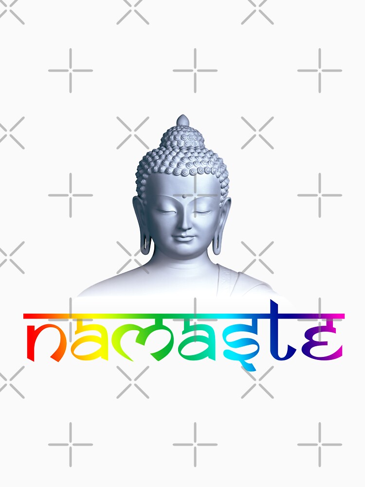 Buddha Namaste Rainbow by litmusician