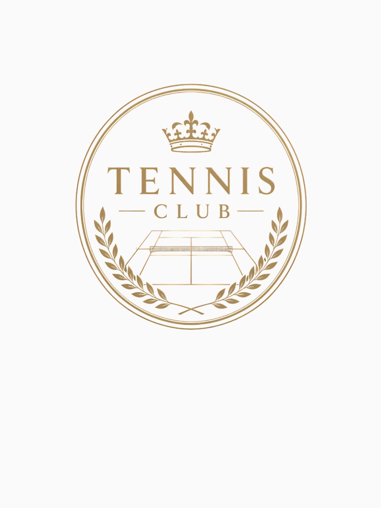 Vintage Tennis Club Gold Crest Luxury Preppy Aesthetic by BeataPrint