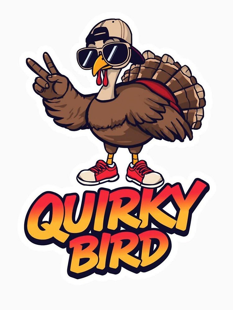 Quirky Turkey Sticker by FestivityFinds