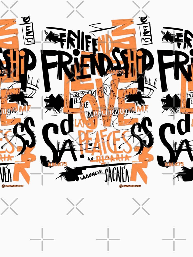 Urban Graffiti Love and Peace - Streetwear Typography Art by gokhanuzen
