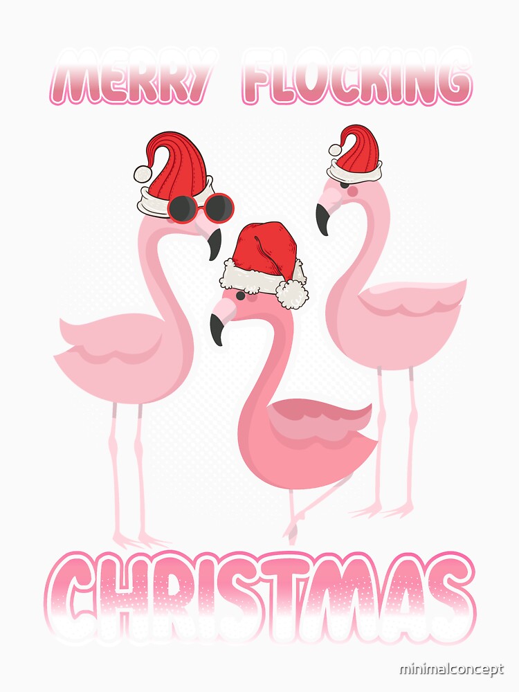 Merry Flocikng Christmas - Cute Christmas Design by minimalconcept