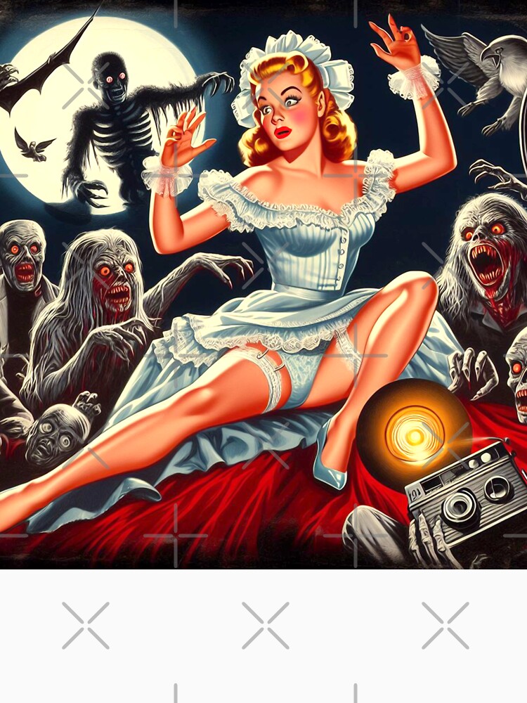 Retro Horror Pin-up by PulpVintage