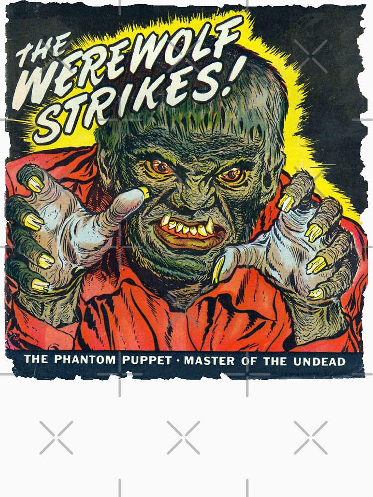 Vintage Werewolf Retro Horror Poster Halloween Gift by TheAplus