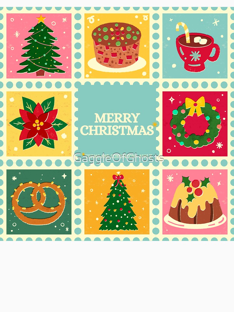 Merry Christmas (Terms and conditions apply) - Retro Christmas Design by GaggleOfGhosts