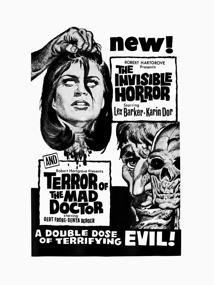 Vintage Horror Terror Halloween Monster Poster Horror Movie by rositadang