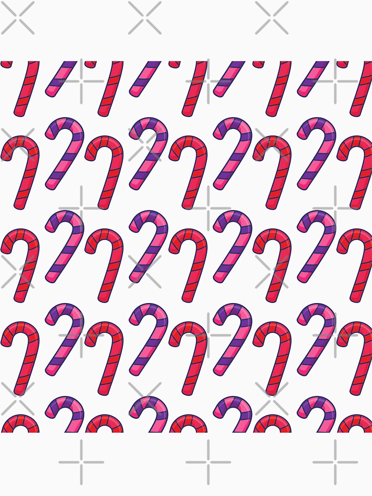 Candy Cane Pink Purple Holiday Pattern by Vibbin4Life33