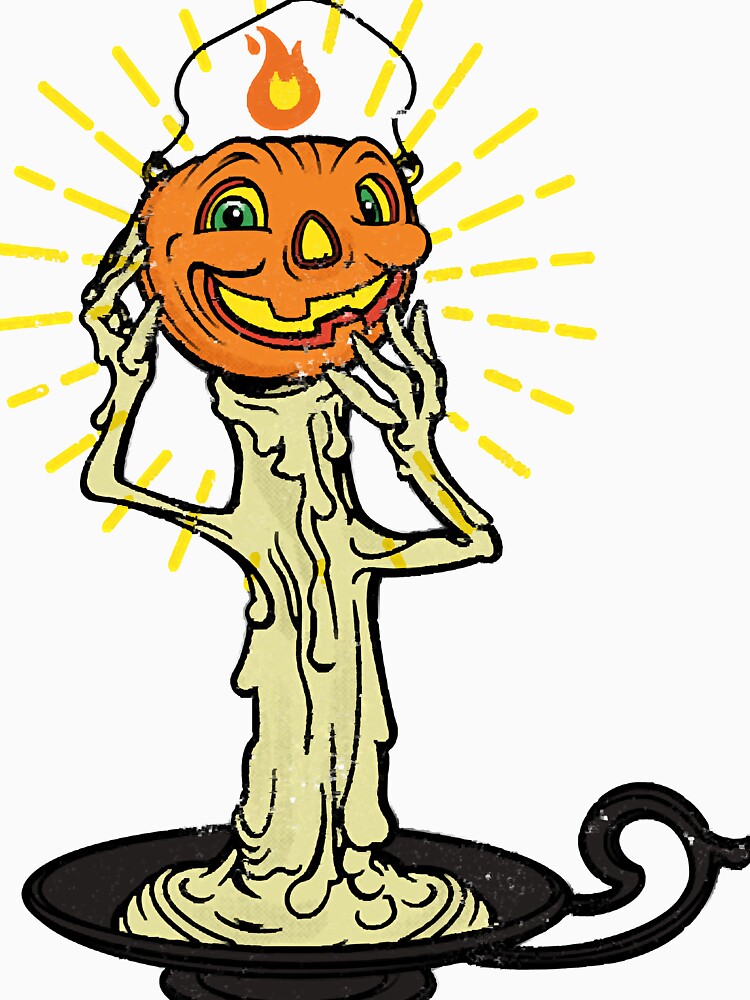 Retro Pumpkin Candle Halloween by mayarsaterq
