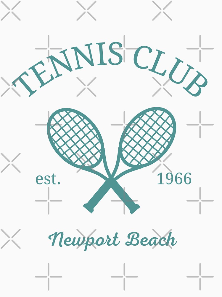 Retro Newport Beach Tennis Club Design – Est. 1966 by Retro Travel Design