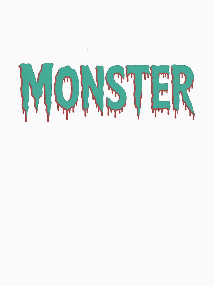 Retro Horror Monster Text by VividTrails
