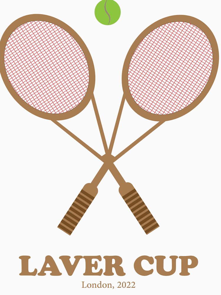 Vintage Retro Tennis Racket Cross Art Print for Coaches and Players by Abaseen