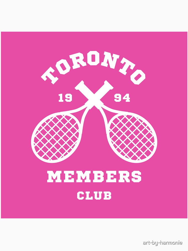 Toronto Tennis Members Club 1994 Magenta Pink White by art-by-harmonie