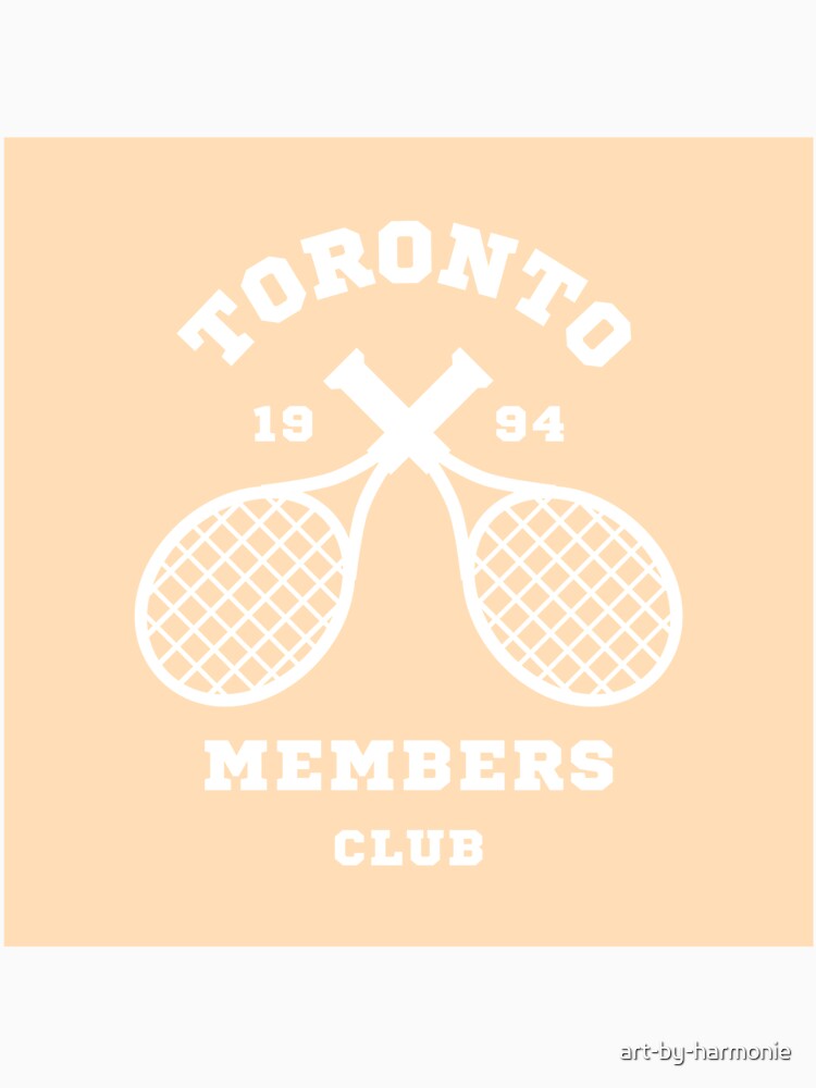 Toronto Tennis Members Club 1994 Peach White by art-by-harmonie