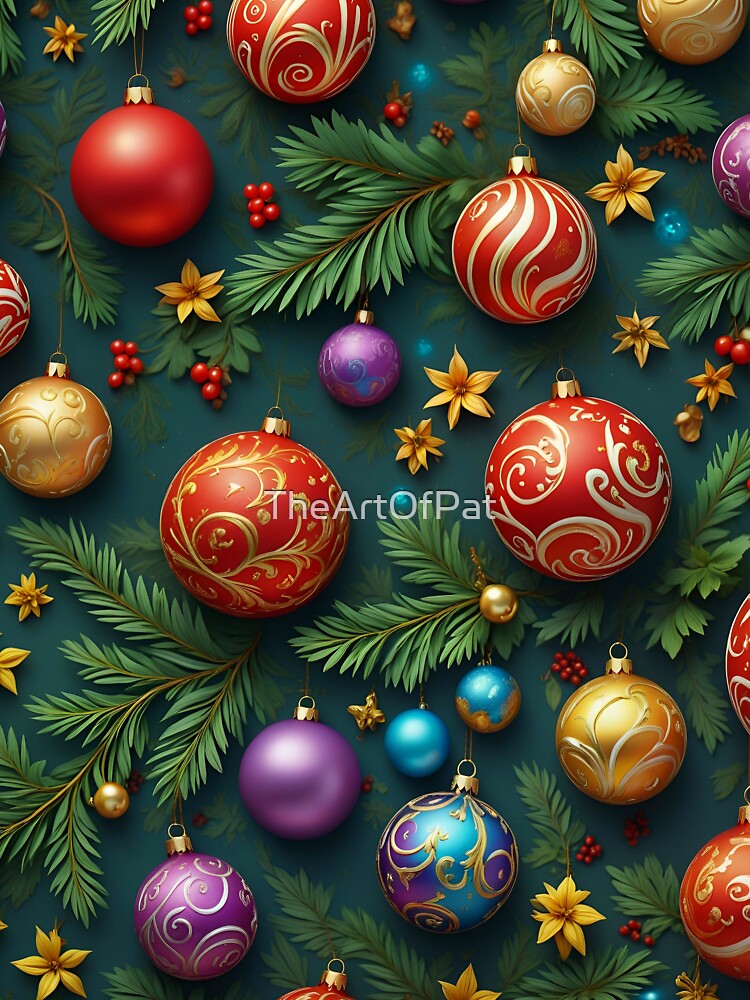 Cute Christmas Pattern Design by TheArtOfPat