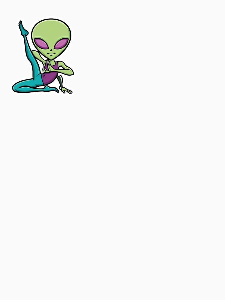 alien doing yoga by AuraTides