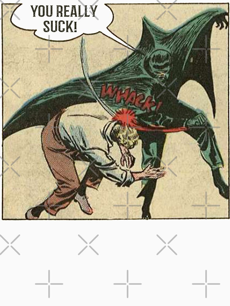 Vintage Bat Hitting Retro Horror Poster Halloween Gift by TheAplus