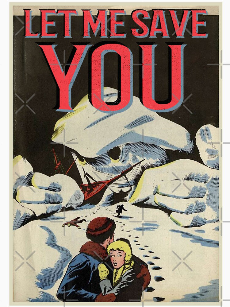 Vintage Artic Ice Snow Monster Retro Horror Poster Halloween Gift by TheAplus
