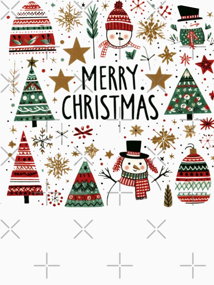 Cool Christmas Pattern and Snowmen by Yas_oma