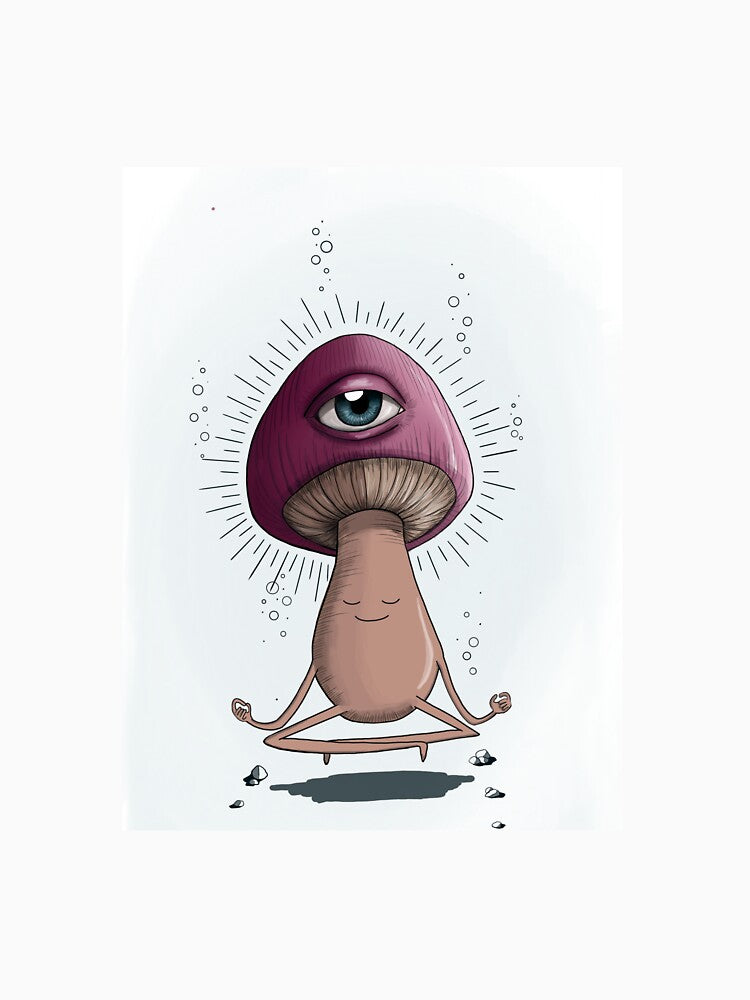 meditating mushroom by danaedmb