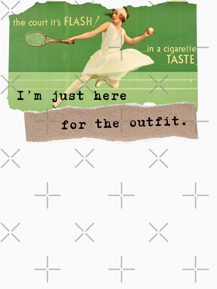Vintage Tennis Woman Collage Retro Sports Aesthetic by area248