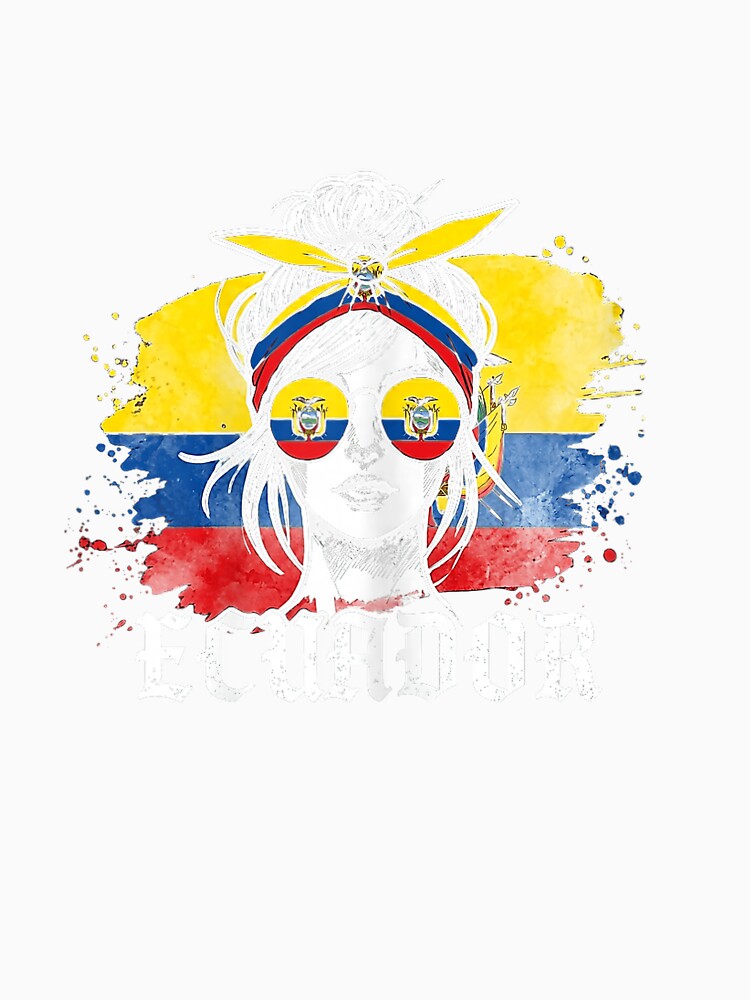 Ecuadorian Flag Pride Ecuador Messy Bun by ArleneRowe
