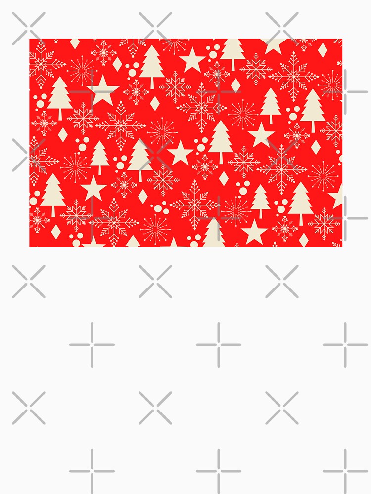 Red and White Christmas Tree Pattern by MariesDesigns11