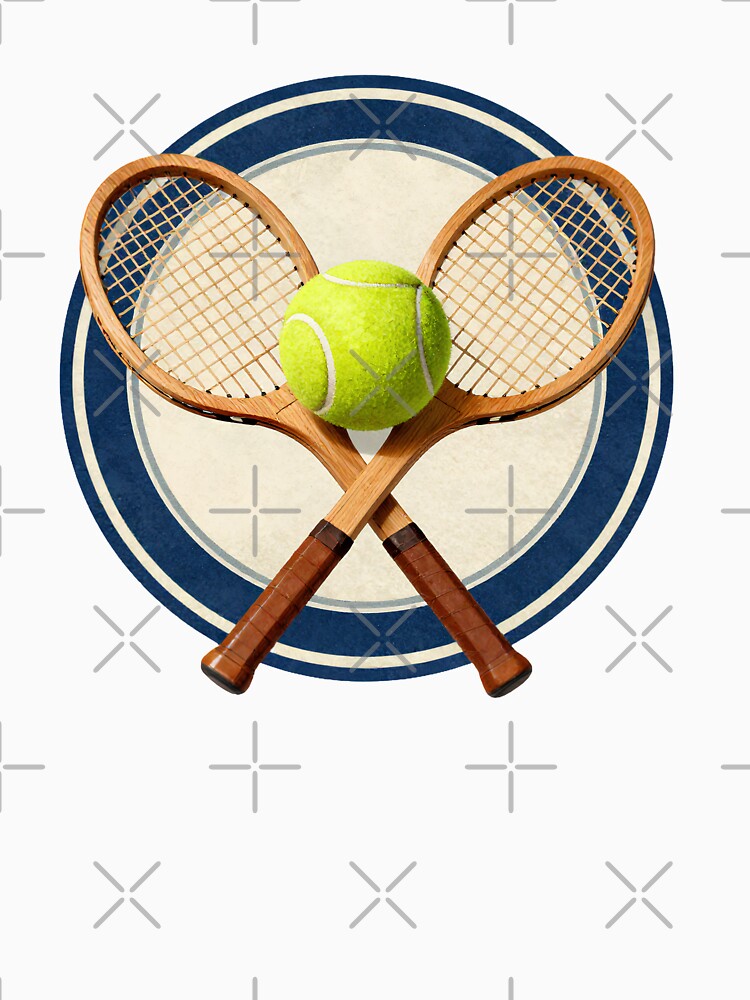 Vintage Tennis Club Wooden Rackets Crest by Gallery-yuuna