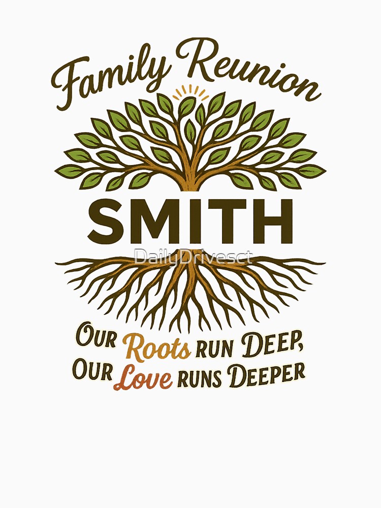 Family Reunion Tree of Life T-Shirt – Roots and Love Design by DailyDrivesct