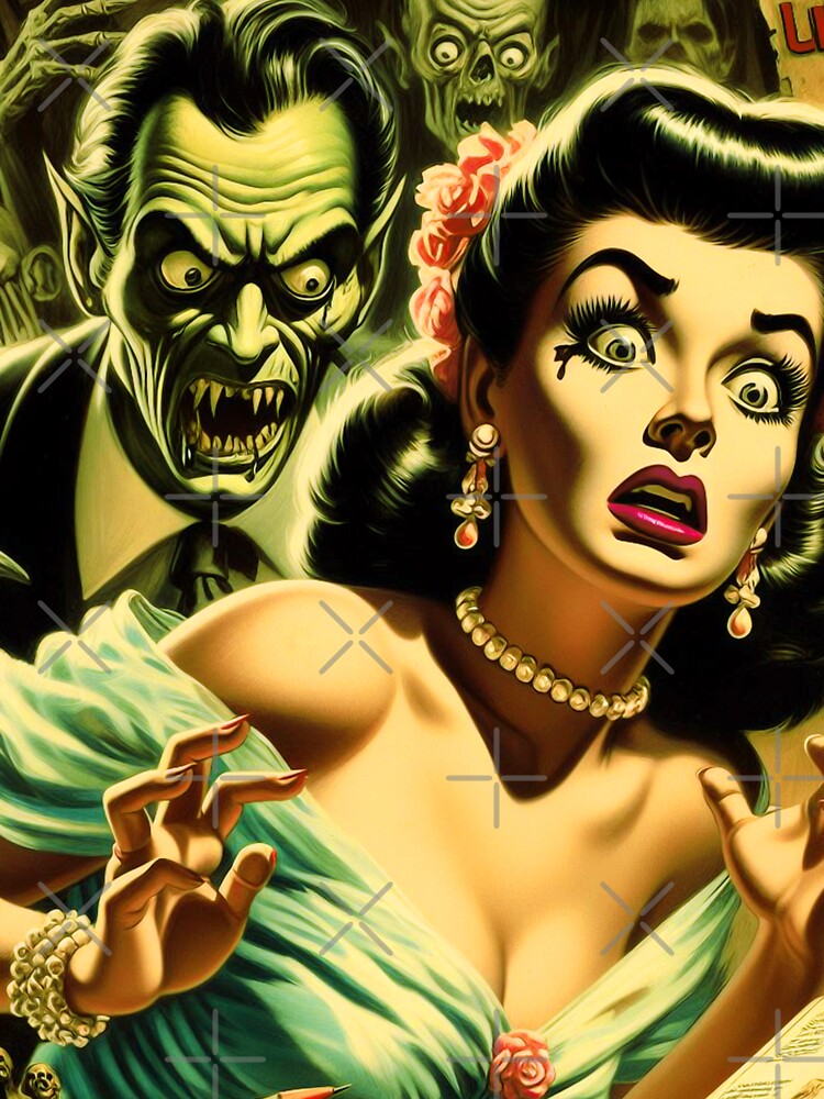 Vintage Horror Illustration by PulpVintage