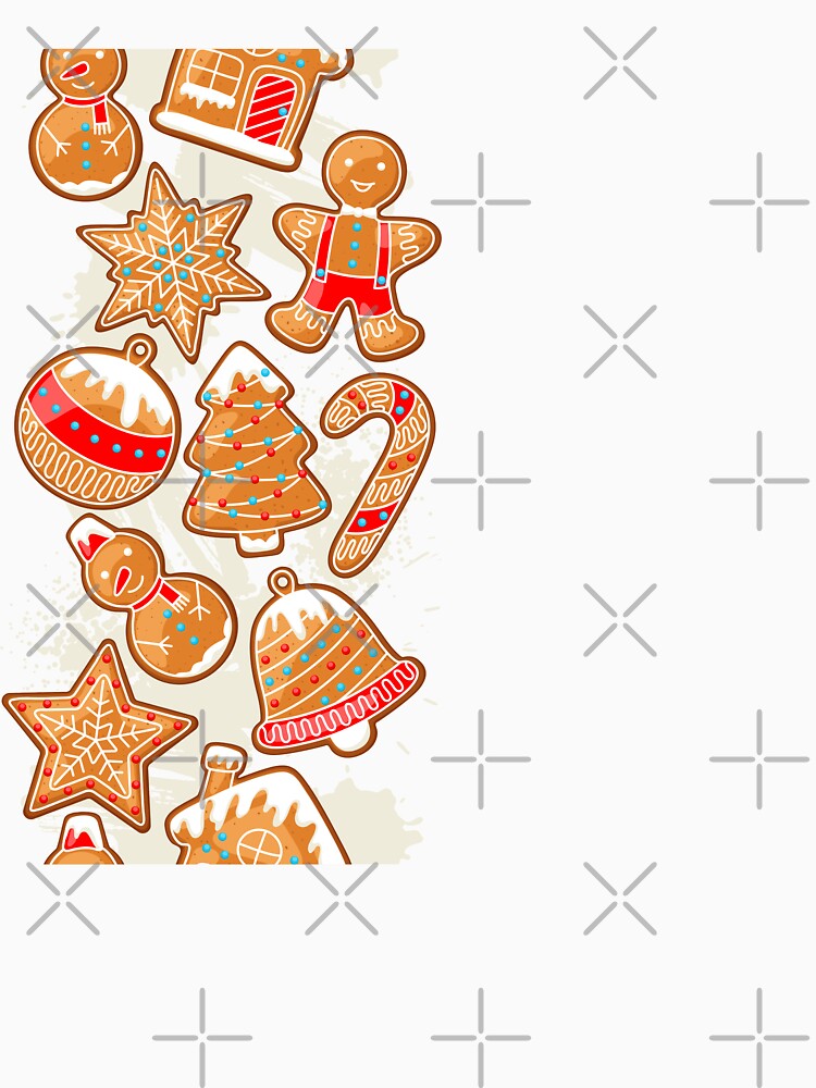 Cute Christmas Gingerbread Cookie Pattern by Vibbin4Life33
