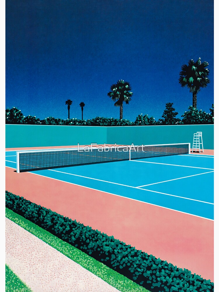 Hiroshi Nagai Night Tennis Court by LaFabricaArt