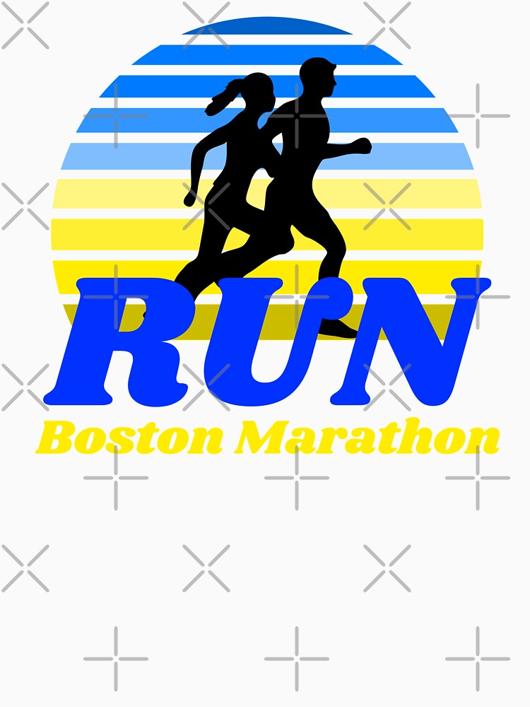 Run Boston Marathon Sunset by Marathon-Runner