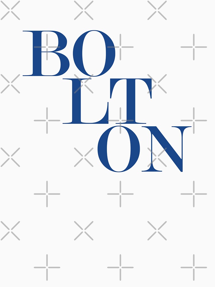 Bolton UK City Typography Minimalist Patriotic Travel Souvenir by kakarikihill
