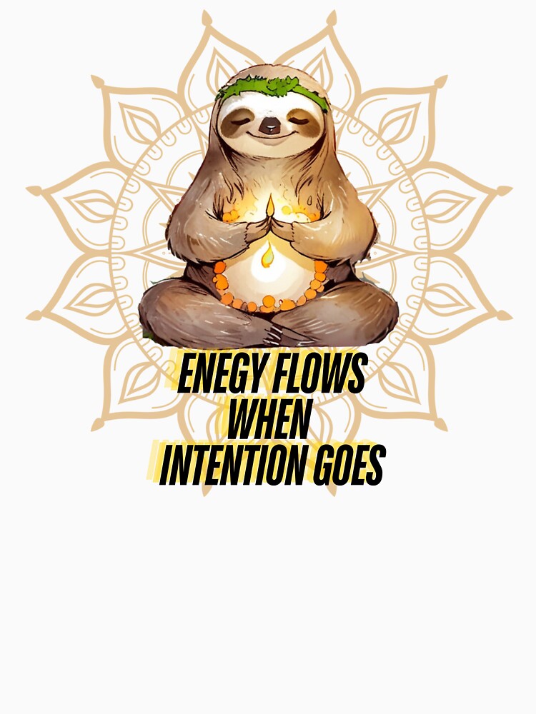 Energy Flows When Intention Goes Cute and Funny Yoga Meditating by FreeStyleTrend
