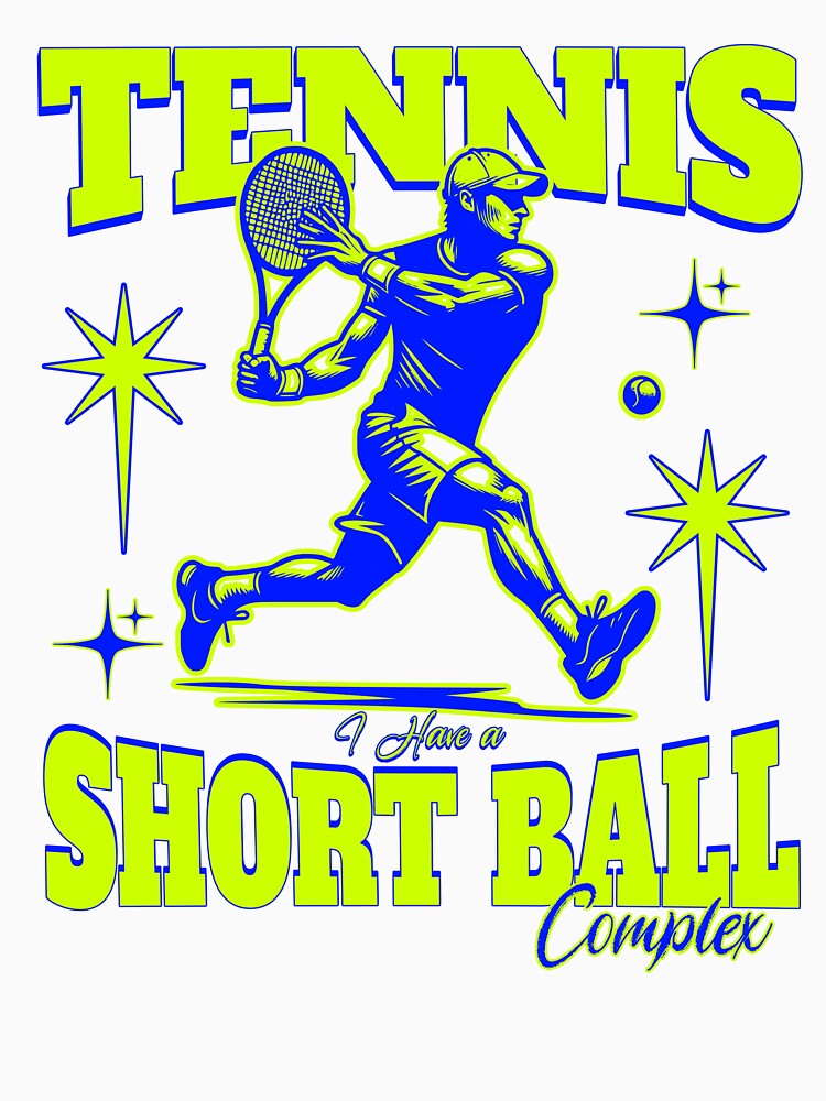 Funny Tennis Short Ball Complex Retro Sports Player by Abaseen