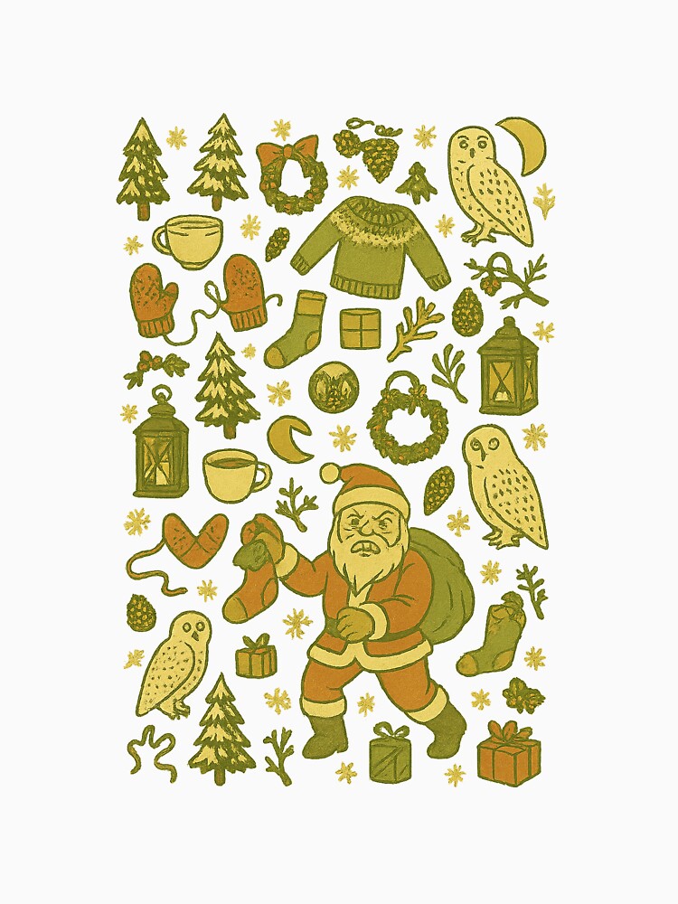 Whimsical Christmas Pattern – Cozy Winter Icons Seamless Design by SilknMarble