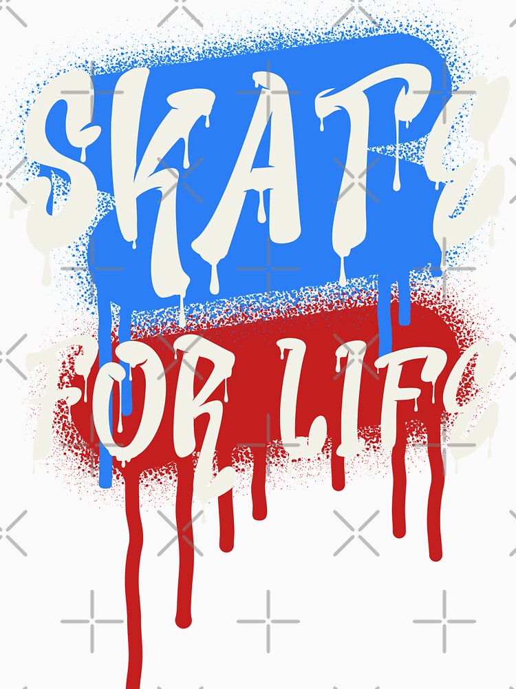 Skate For Life Graffiti Art Style by Windmill Wildflowers