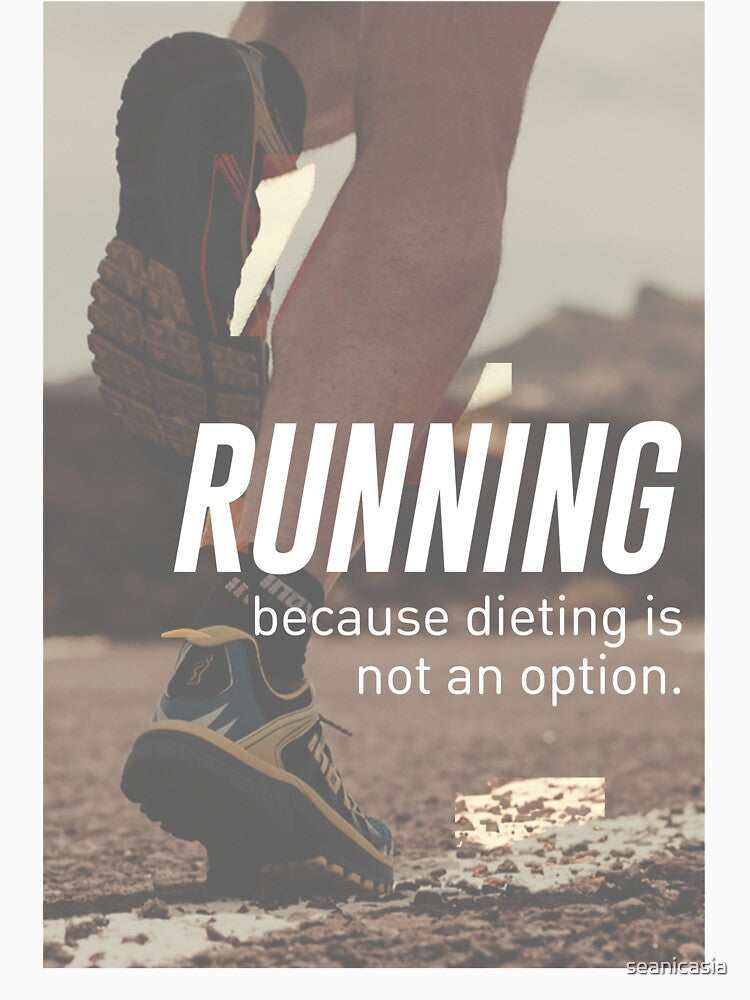 No Diet Just Running Runners Design by Articulate