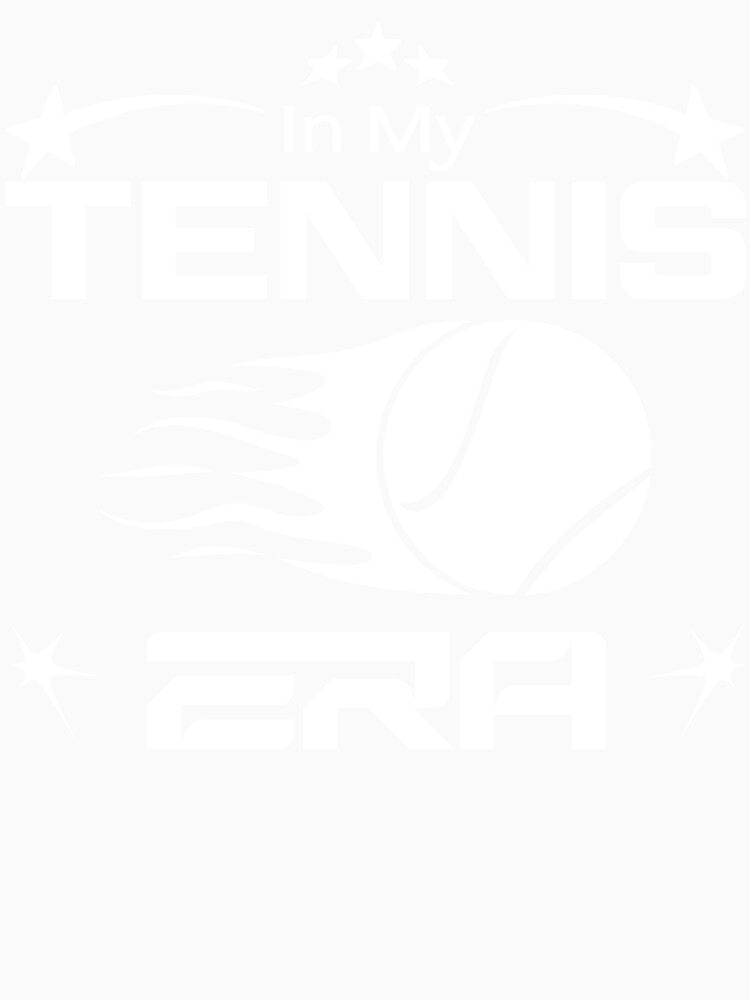 In My Tennis Era - Retro Sporty Flaming Ball Graphic by Abaseen