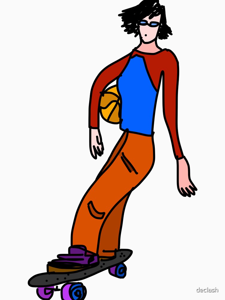 SKATE AND HOOPS - BALONSKATER by declash