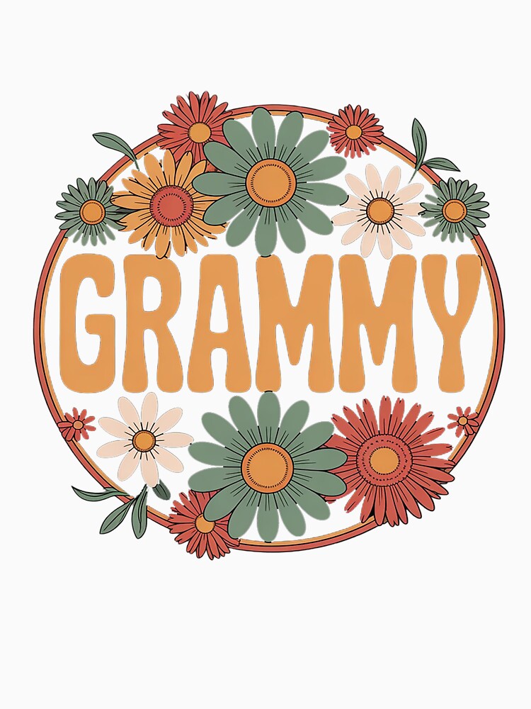 Groovy Grammy Retro Flowers Women Mother's Day Grandma by RonnasJackson