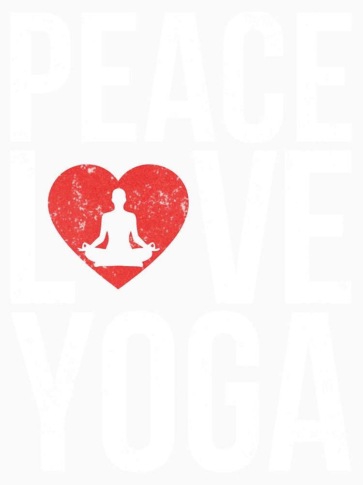 Peace Love Yoga Meditation Zen Shirt by Jobada Creative