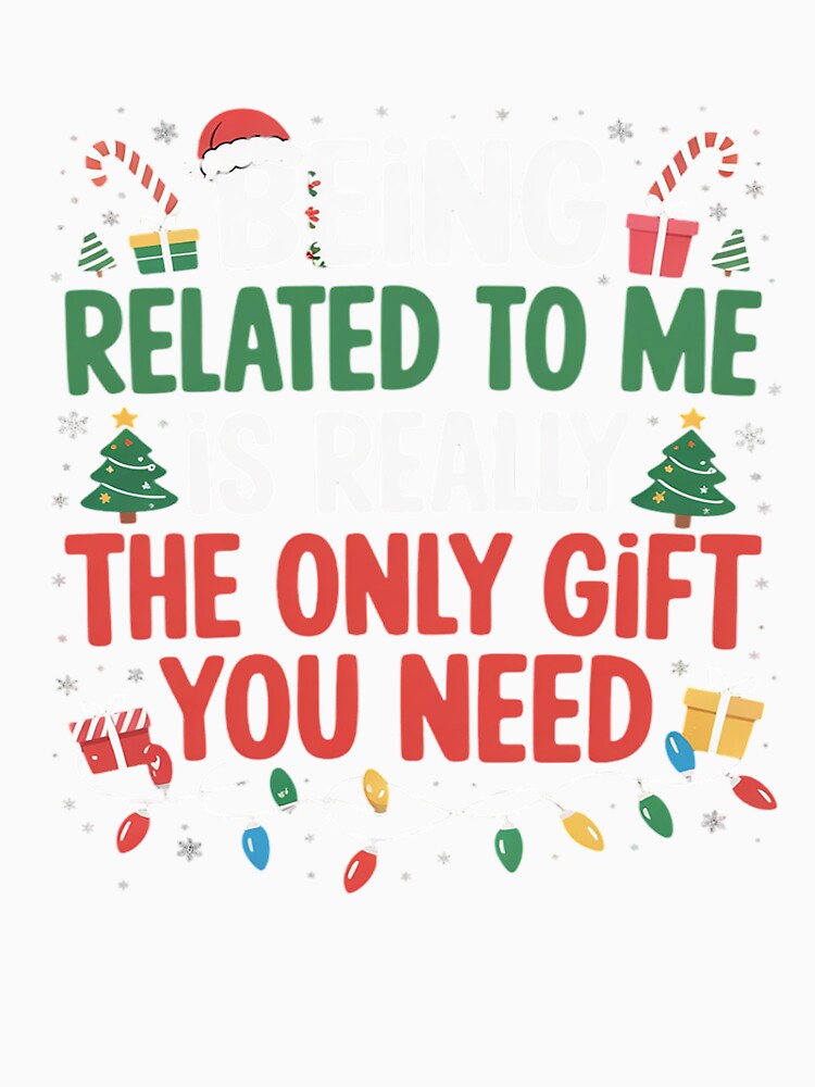 Being Related To Me Funny Christmas Family Xmas Pajamas by RayArmstrong