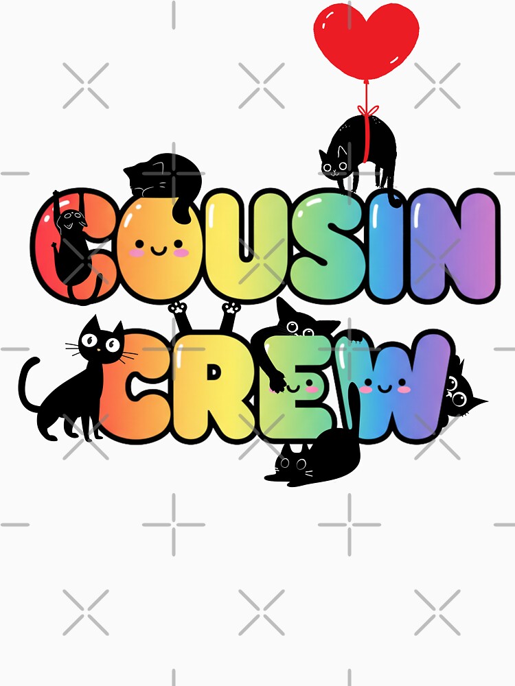 Cousin Crew Cute Cats T-Shirt – Cute Family Matching Tee by Happy'CLICK'