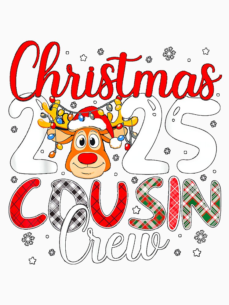 Christmas Cousin Crew 2025 Matching Family Xmas Pajamas by jillianhanna