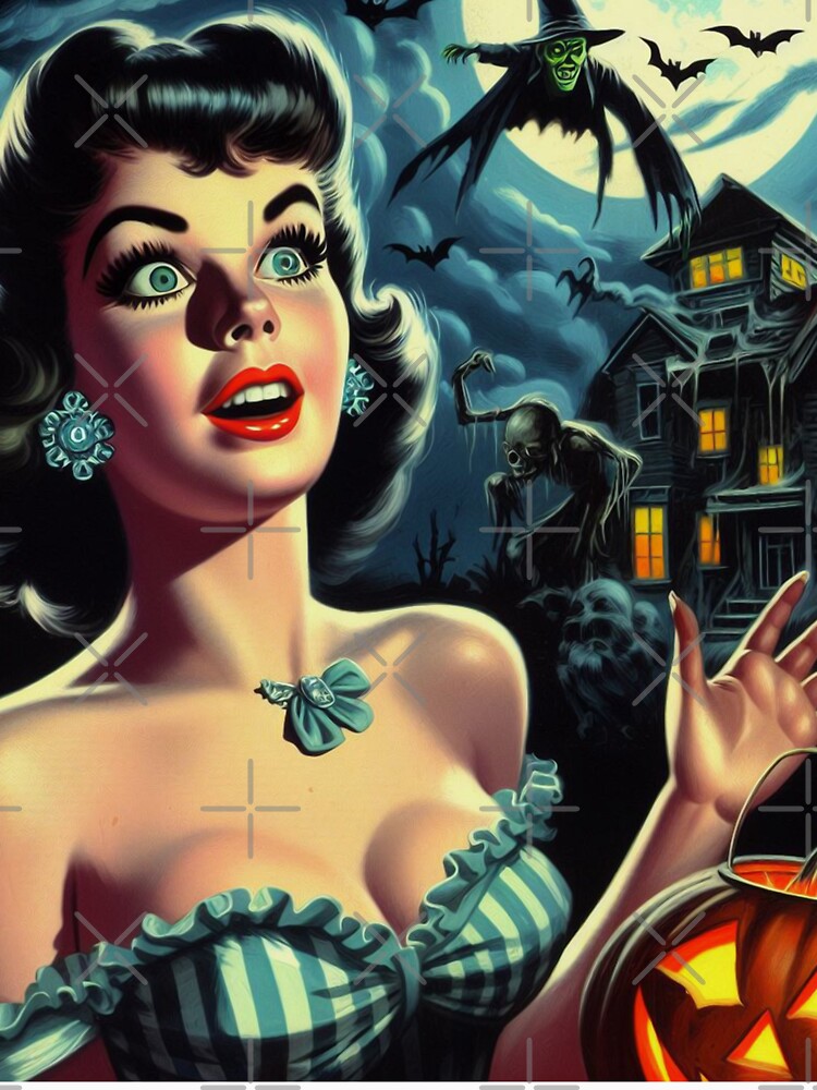 Retro Halloween Girl by PulpVintage
