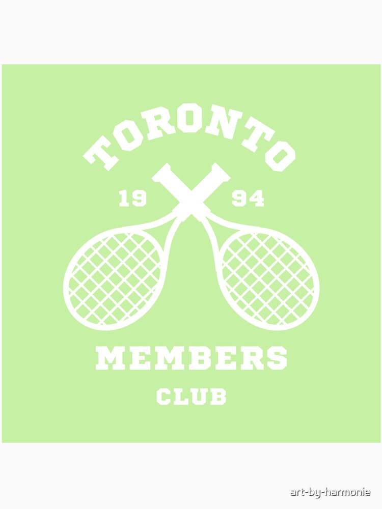 Toronto Tennis Members Club 1994 Green Lime White by art-by-harmonie