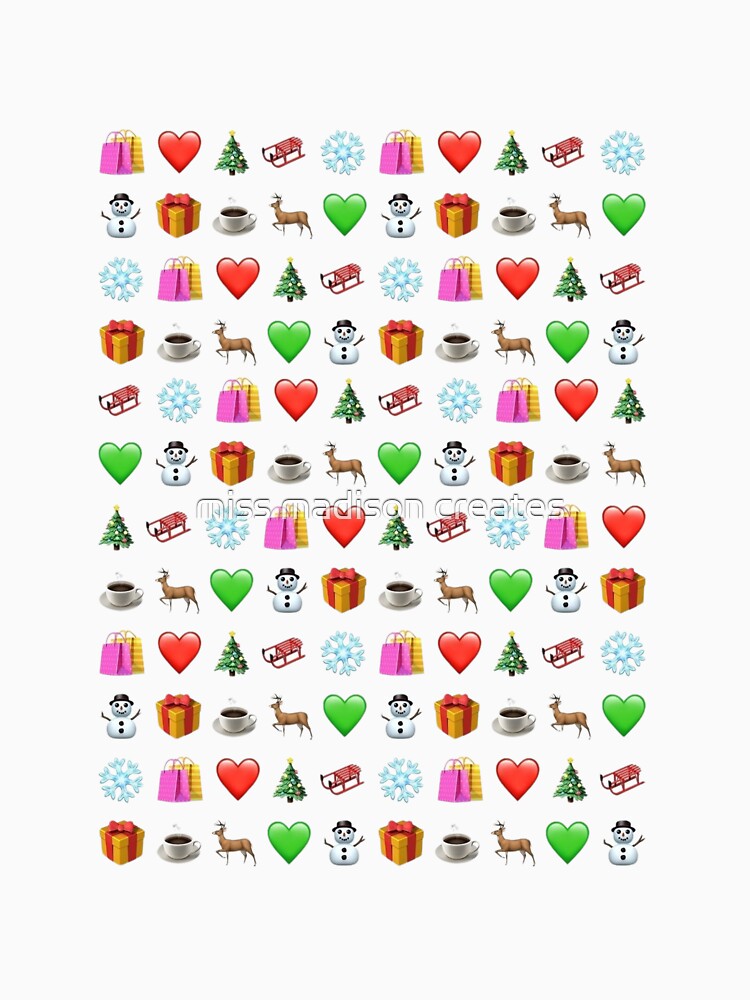 christmas emoji pattern by miss madison creates