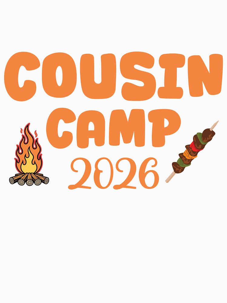 Cousin Camp 2026 Typography – Family Reunion Matching Shirt Design by PixelWaveBD