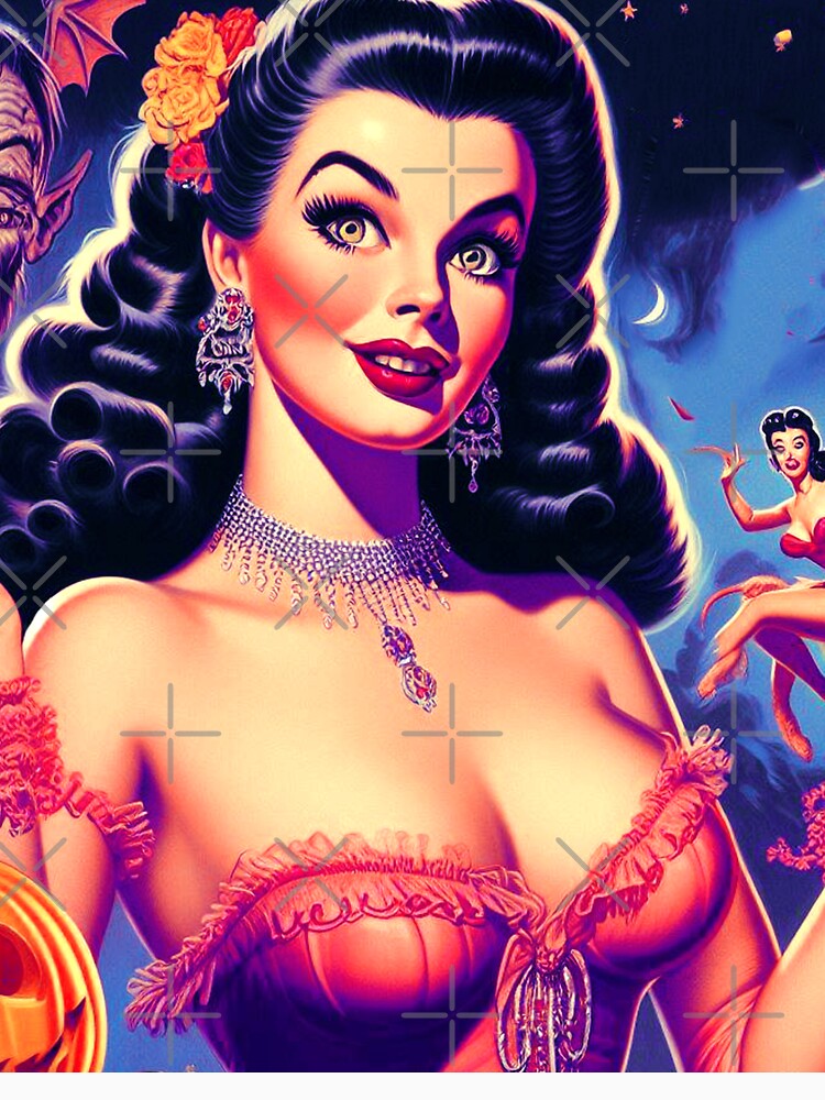 Retro Halloween Pin-up by PulpVintage