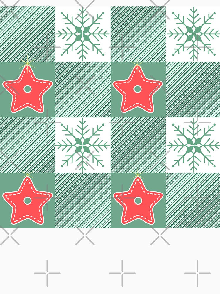 Green festive gingham by Navitaloves